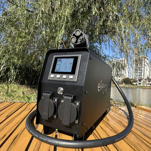 Elejoy 3000W Tesla V2L Power Discharger | 3.3kW Output | 120V/240V Dual Voltage | NACS Compatible | 1-Year Warranty