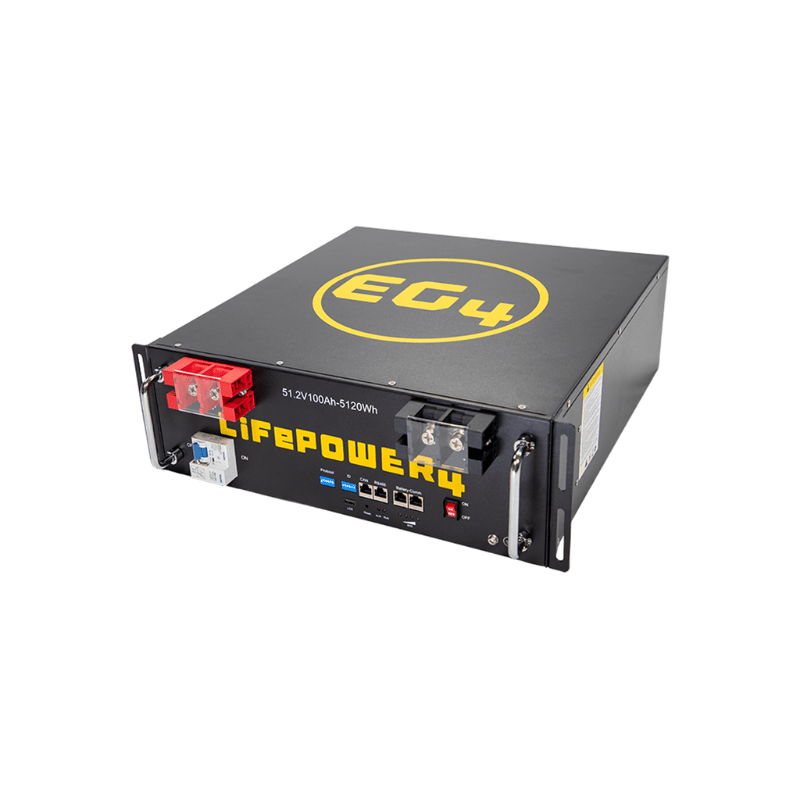EG4 LifePower4 V2 Lithium Battery | 48V 100Ah | 5.12kWh Server Rack | UL1973, UL9540A | Auto-Addressing | 10-Year Warranty - ShopSolar: Complete Solar Kits + Lifetime Customer Support