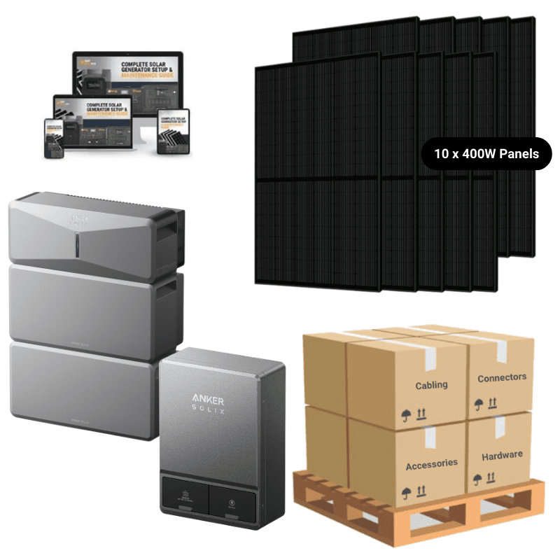 Anker SOLIX E10 Whole Home Backup System | 6-18kWh LiFePO4 Battery | 10-30 kW Turbo Output | Smart Grid & Storm-Guard - ShopSolar: Complete Solar Kits + Lifetime Customer Support