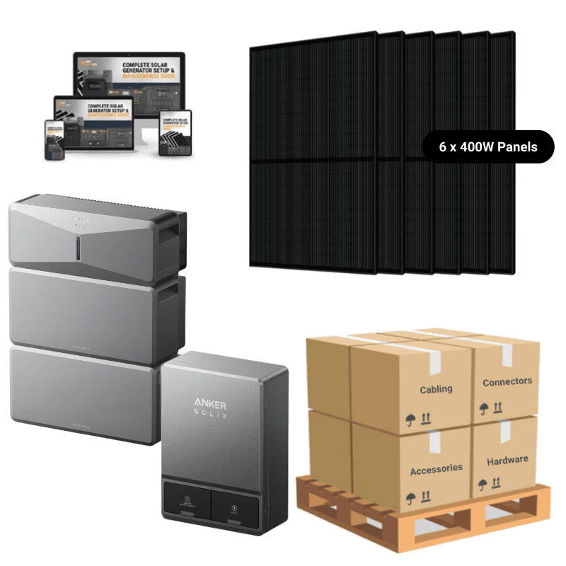 Anker SOLIX E10 Whole Home Backup System | 6-18kWh LiFePO4 Battery | 10-30 kW Turbo Output | Smart Grid & Storm-Guard - ShopSolar: Complete Solar Kits + Lifetime Customer Support