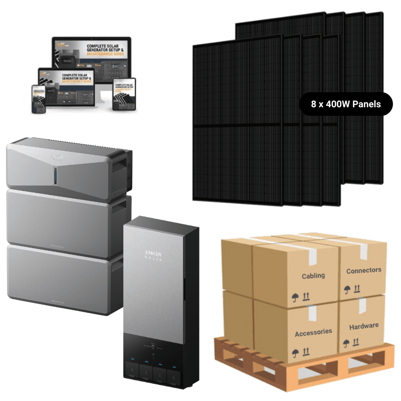 Anker SOLIX E10 Whole Home Backup System | 6-18kWh LiFePO4 Battery | 10-30 kW Turbo Output | Smart Grid & Storm-Guard - ShopSolar: Complete Solar Kits + Lifetime Customer Support