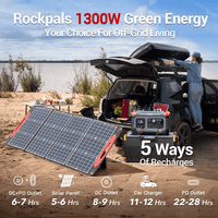 Rockpals 1254.4Wh / 1300W Portable Power Station - ShopSolar.com