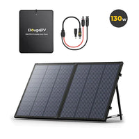 BougeRV 130W Mono Portable Solar Panel - ShopSolar.com