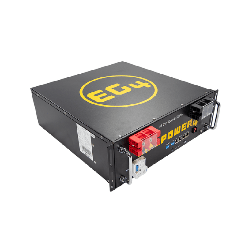 EG4 LifePower4 V2 Lithium Battery | 48V 100Ah | 5.12kWh Server Rack | UL1973, UL9540A | Auto-Addressing | 10-Year Warranty - ShopSolar: Complete Solar Kits + Lifetime Customer Support