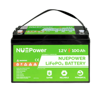 NUEPower 12V 100Ah LiFePO4 Battery | 1,280Wh | UL 1973 Certified | Bluetooth App | 5-Year Warranty - ShopSolar: Complete Solar Kits + Lifetime Customer Support