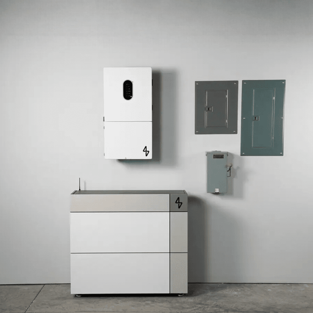 MeterHome 14.3kWh Stackable Home Battery Backup System | 10kW Output | Solar, Grid & Generator Compatible | LiFePO4 | 10-Year Warranty - ShopSolar.com