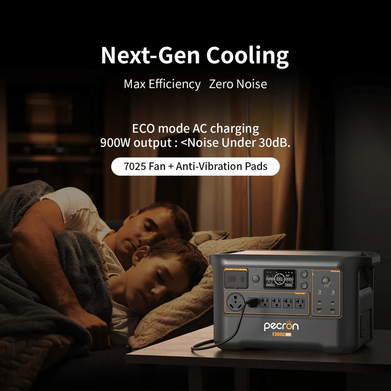 Pecron F3000 LFP Portable Power Station | 3,600W Inverter & 3,072Wh LiFePO4 | Fast Charging + Expandable | Solar & AC Recharge | 5-Year Warranty - ShopSolar: Complete Solar Kits + Lifetime Customer Support