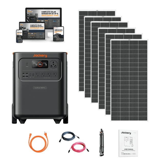 Jackery HomePower 3600 Solar Generator Kits | 3,580Wh | 3,600W Output | Quad/Hex/Octo 800W–1,600W Rigid Solar | <20ms UPS | 2-Year Warranty - ShopSolar: Complete Solar Kits + Lifetime Customer Support