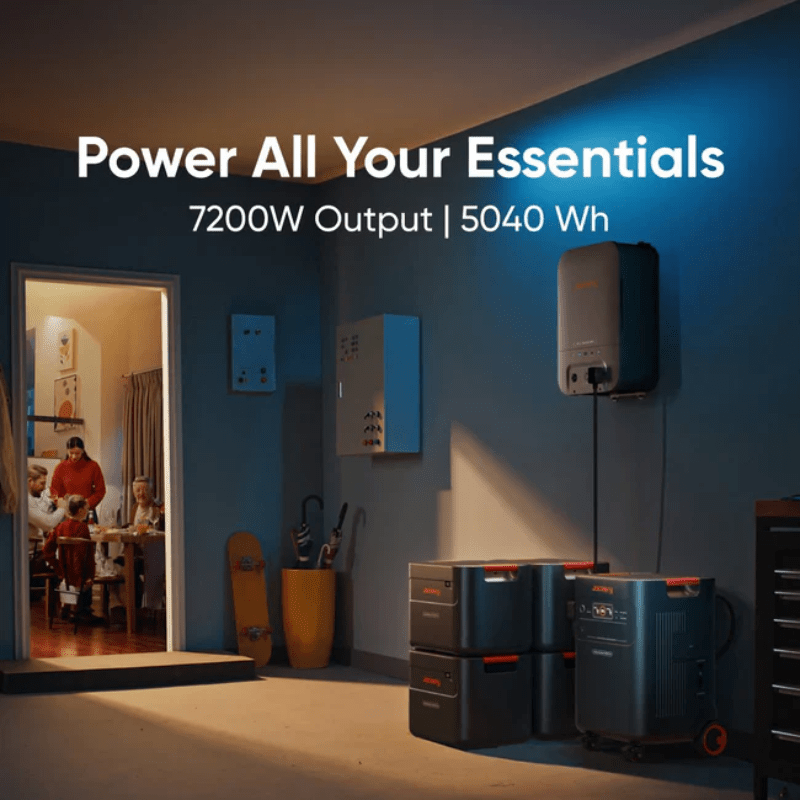 Jackery Explorer 5000 PLUS Dual Solar Generator Kits | 10kWh–60kWh | 7,200W–14,400W Output | 120V/240V Dual Voltage | 0ms UPS | 5-Year Warranty - ShopSolar: Complete Solar Kits + Lifetime Customer Support