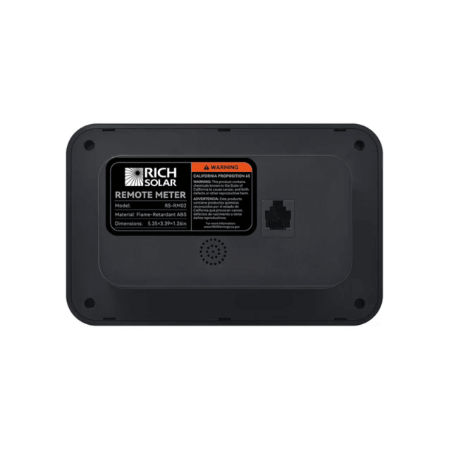 Rich Solar Inverter Remote Control | LCD Display | Nova Pure, Switch & Supercharger Compatible | Flush Mount | Wired Control - ShopSolar.com