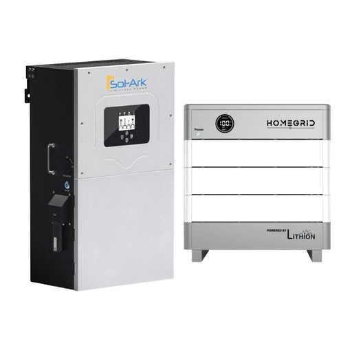 Sol-Ark 15K + HomeGrid LiFeP04 Battery Bank | Off-Grid Solar Power | 10-Year Warranty - ShopSolar.com