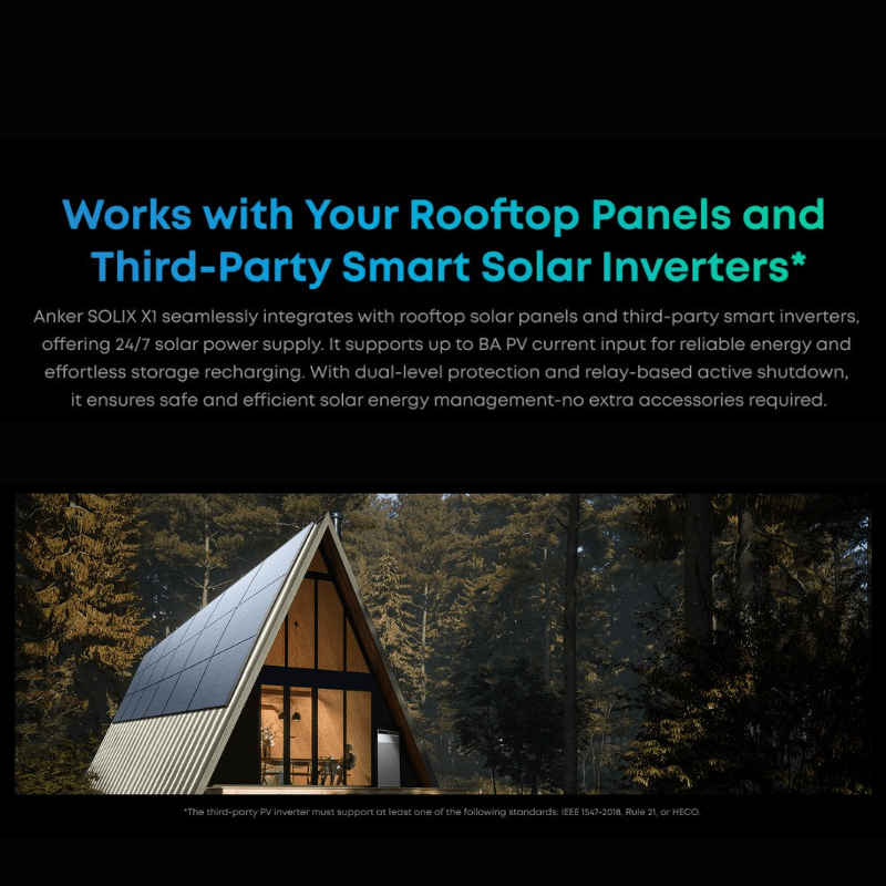 Anker SOLIX X1 Whole Home Backup System | 5–40 kWh LiFePO4 Battery | 6.6 kW Output | 240V Split-Phase | Smart Grid & Storm-Guard | 10-Year Warranty - ShopSolar: Complete Solar Kits + Lifetime Customer Support