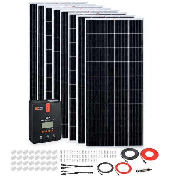 1600 Watt Solar Kit [8 x 200W Rigid Panels]