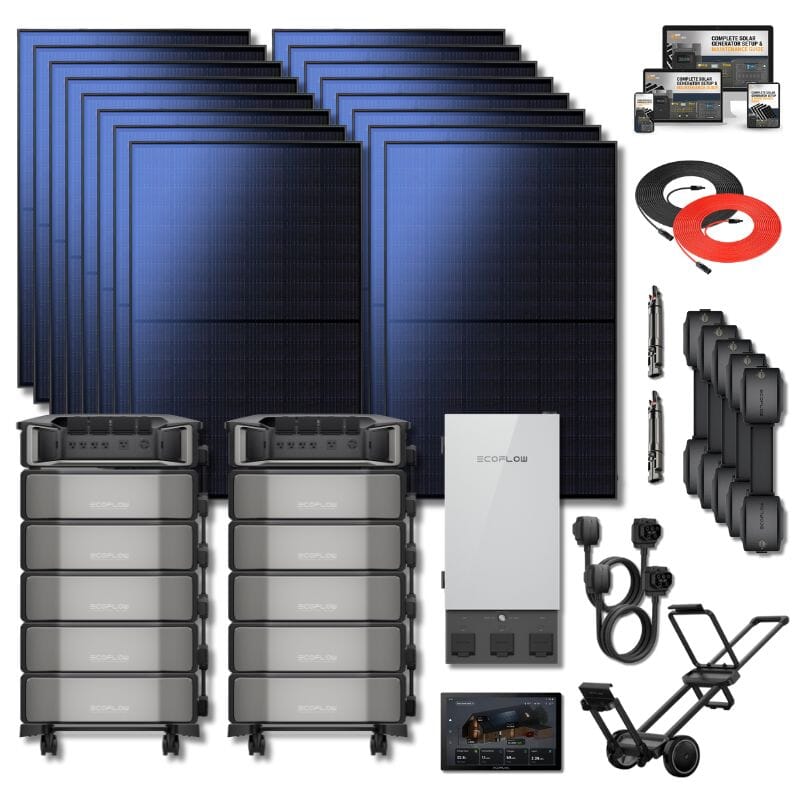 Delta Pro ULTRA Home Backup Kit 1 [16 x 400W Panels + 10 x 6kWh Battery]