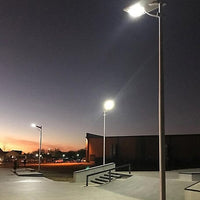 Solar LED Street Light 100 Watt 11000 Lumens 5000K Parking Lot Light Solar All in One Street Light | 5 Years Warranty - ShopSolar.com