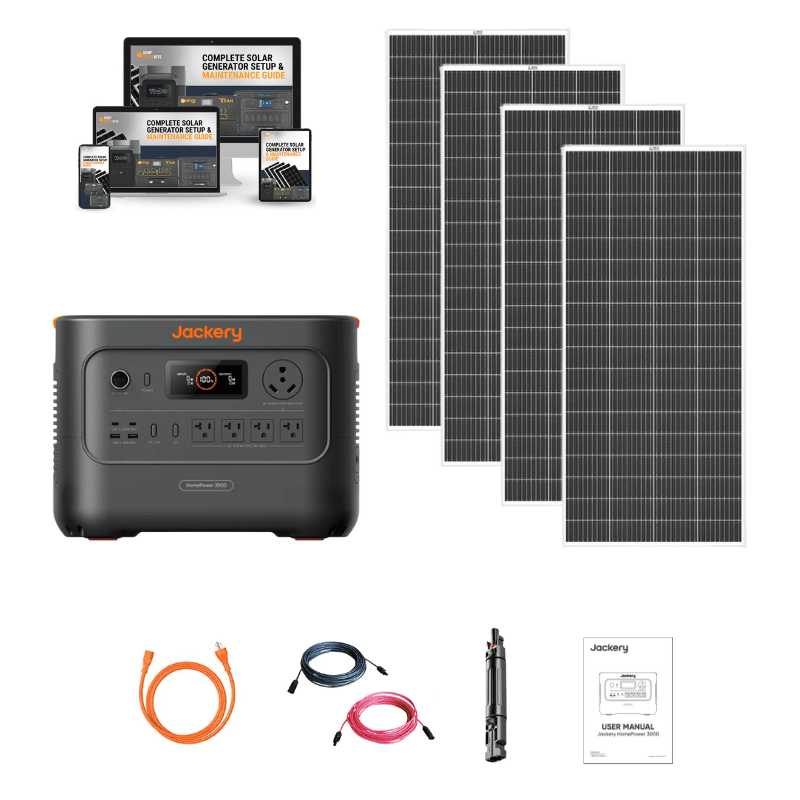 Jackery HomePower 3000 Solar Generator Kits | 3,072Wh | 3,600W Output | Quad/Hex/Octo 800W–1,600W Rigid Solar | <20ms UPS | 2-Year Warranty - ShopSolar: Complete Solar Kits + Lifetime Customer Support