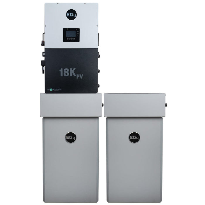 EG4 18K PowerPro ESS | 14.3kWh - 28.6kWh Capacity | EG4-18Kpv & EG4-PowerPro WallMount Battery Bundle | Outdoor Installation |10-Year Warranty - ShopSolar.com