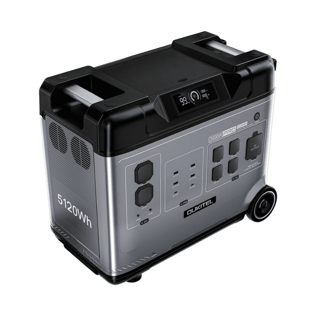 Oukitel P5000 Pro Portable Power Station | 5,120Wh LiFePO4 | 3,600W Inverter | UPS + Fast Charging | 3-Year Warranty - ShopSolar.com