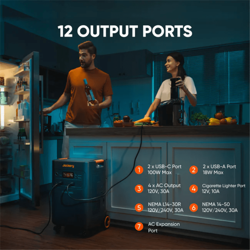 Jackery Explorer 5000 PLUS Dual Solar Generator Kits | 10kWh–60kWh | 7,200W–14,400W Output | 120V/240V Dual Voltage | 0ms UPS | 5-Year Warranty - ShopSolar: Complete Solar Kits + Lifetime Customer Support