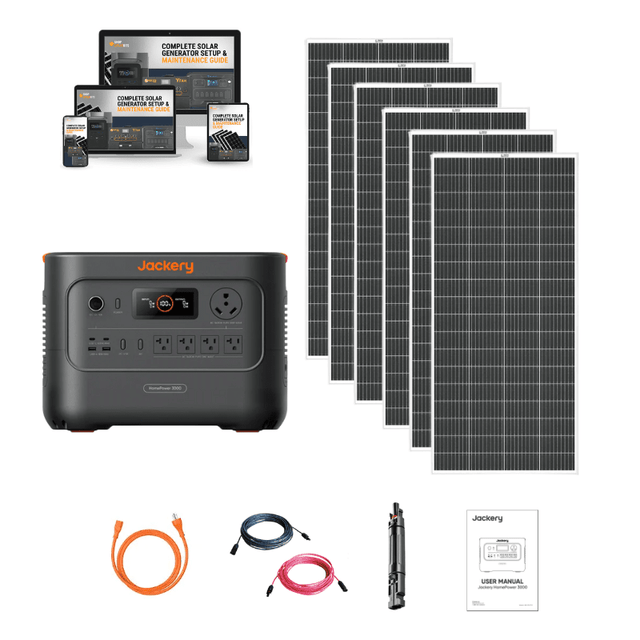 Jackery HomePower 3000 Solar Generator Kits | 3,072Wh | 3,600W Output | Quad/Hex/Octo 800W–1,600W Rigid Solar | <20ms UPS | 2-Year Warranty - ShopSolar: Complete Solar Kits + Lifetime Customer Support
