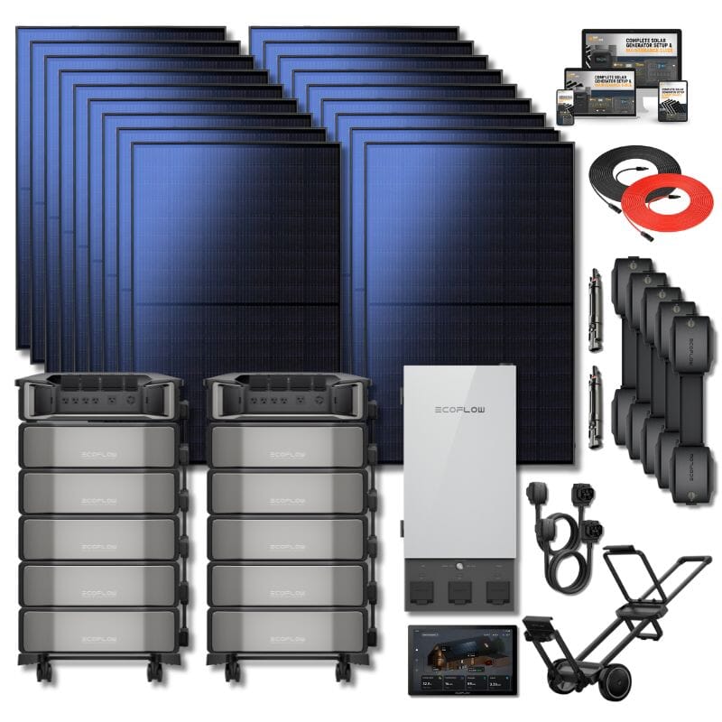 Delta Pro ULTRA Home Backup Kit 2 [18 x 400W Panels + 10 x 6kWh Battery]