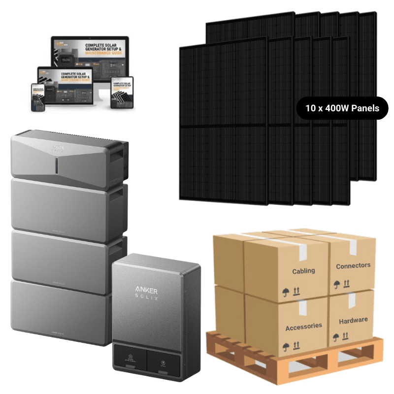 18kWh / 10 x 400W Solar Panels / Manual