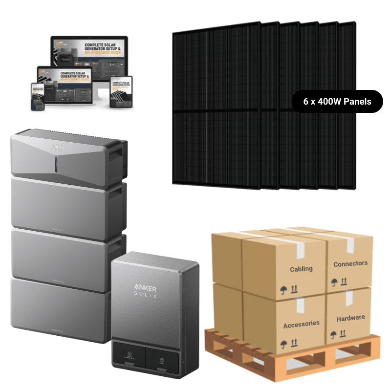 18kWh / 6 x 400W Solar Panels / Manual