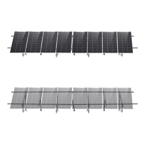 Eco-Worthy Adjustable Solar Panel Mounting Brackets | Fits 5–8 Panels | 18°–60° Tilt | Up to 330 lbs Load | DIY Ground or Flat Roof Mount - ShopSolar: Complete Solar Kits + Lifetime Customer Support