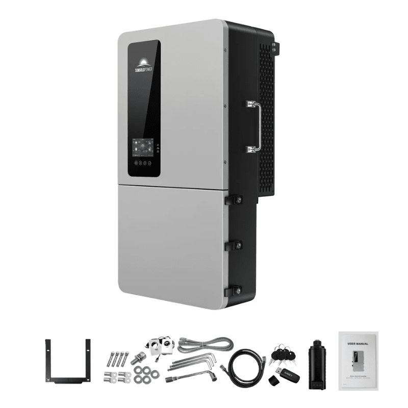 SunGold Power 12kW 48V All-in-One Hybrid Inverter | 200A Whole-Home Backup | 18kW PV Input | Split-Phase + 3-Phase | SGS-12K18MAX - ShopSolar: Complete Solar Kits + Lifetime Customer Support
