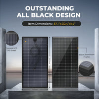 BougeRV Rigid Bifacial Mono Solar Panel - ShopSolar.com