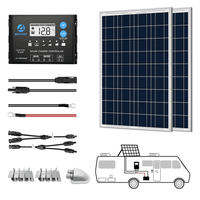 2 x 100W RV Kit w/ 20A Charge Controller (Poly)