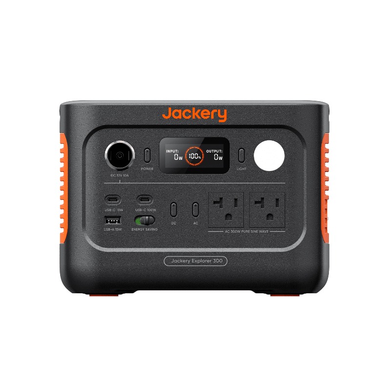 Jackery Explorer 300 v2 Portable Power Station | 300W / 288Wh | Fast Charge to 80% in 1 Hour | Compact UPS Backup | Solar + USB-C Ready - ShopSolar: Complete Solar Kits + Lifetime Customer Support