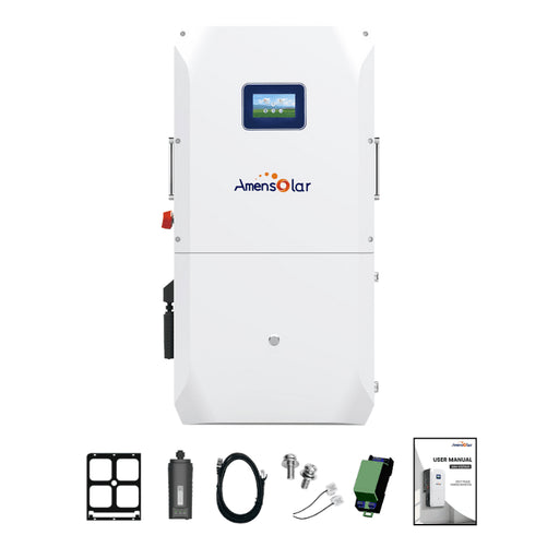 AmenSolar N3H-X16US 16KW Split Phase Hybrid Inverter | 4 MPPTs | 48V | UL1741 + IEEE Certs | AC Coupling + Peak Shaving | IP65 | Solarman App - ShopSolar: Complete Solar Kits + Lifetime Customer Support