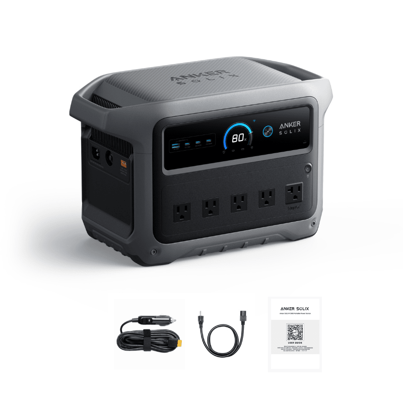 Anker SOLIX C1000 Gen2 Portable Power Station | 1,024Wh / 2,000W | 49-Min UltraFast Recharge | 600W Solar Input | Choose Your Bundle Option | 5-Year Warranty - ShopSolar: Complete Solar Kits + Lifetime Customer Support