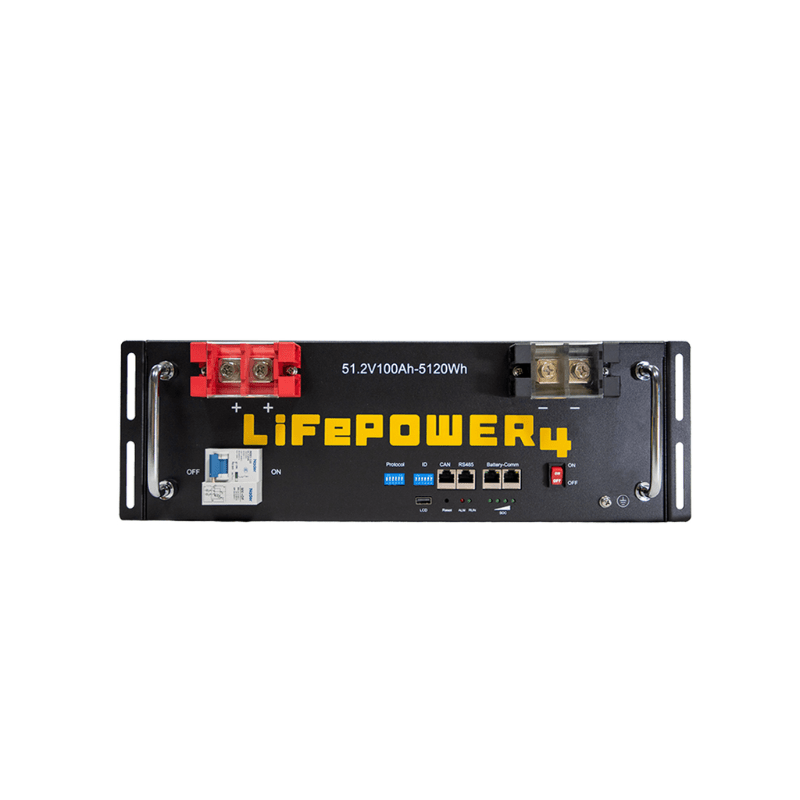 EG4 LifePower4 V2 Lithium Battery | 48V 100Ah | 5.12kWh Server Rack | UL1973, UL9540A | Auto-Addressing | 10-Year Warranty - ShopSolar: Complete Solar Kits + Lifetime Customer Support