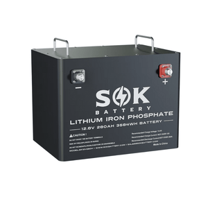 SOK 280Ah 12V LiFePO4 Deep Cycle Battery | Bluetooth + Built-In Heater | SK12V280H | 4,000–8,000 Cycles | 7-Year Warranty - ShopSolar.com
