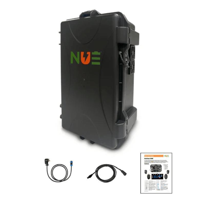 NUE SunCase 2425 Portable Power Station | 2,400W / 2,560Wh | IP55 Rugged Case | Solar + AC Charging | Bluetooth | Bundle Options Available | 2-Year Warranty - ShopSolar: Complete Solar Kits + Lifetime Customer Support