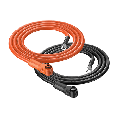 RICH SOLAR 4 AWG Inverter Battery Cables | 4-Gauge Copper Wire | Orange & Black | Choose Your Length | Flexible, Tinned, Heat-Resistant - ShopSolar: Complete Solar Kits + Lifetime Customer Support