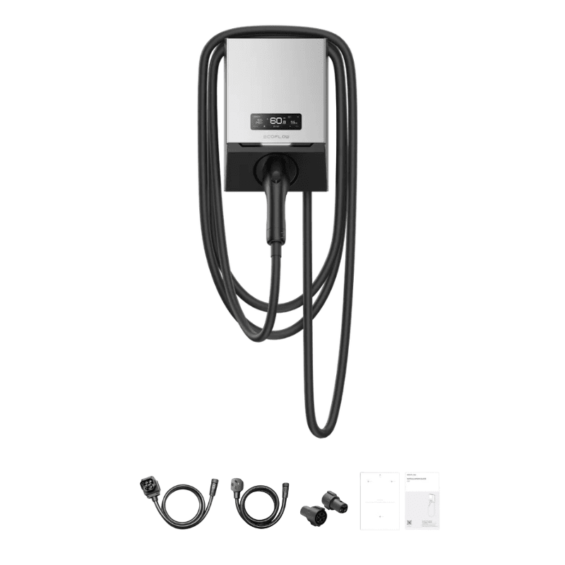 EcoFlow PowerPulse EV Charger | 9.6kW / 40A | NEMA 14-50P Plug & Play | 3-Year Warranty