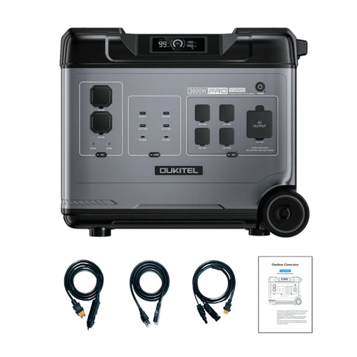 Oukitel P5000 Pro Portable Power Station | 5,120Wh LiFePO4 | 3,600W Inverter | UPS + Fast Charging | 3-Year Warranty - ShopSolar.com