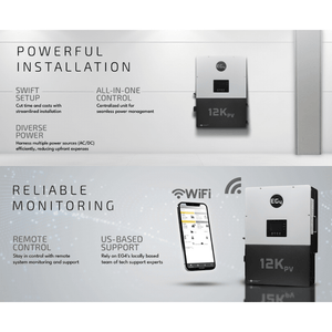 EG4 12kPV + 14.3kWh WallMount Indoor Battery | Choose Bundle | 10-Year Warranty - ShopSolar.com