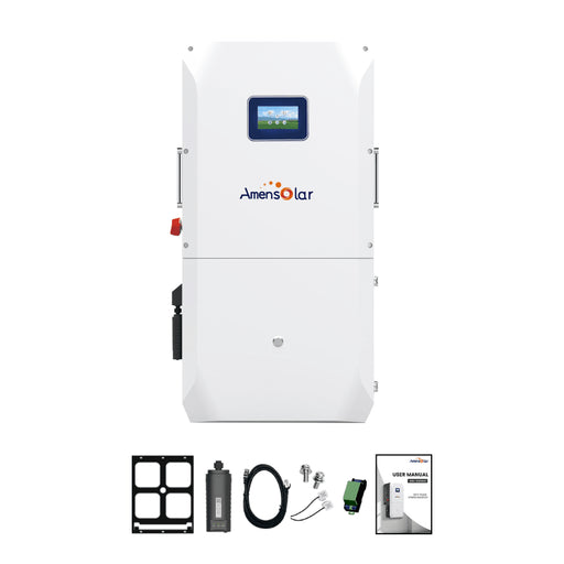 AmenSolar N3H-X12US 12,000W Split Phase Hybrid Inverter | 48V | 4 MPPTs | 200A Grid Passthrough | UL1741 | IP65 Rated | 2-Year Warranty - ShopSolar: Complete Solar Kits + Lifetime Customer Support