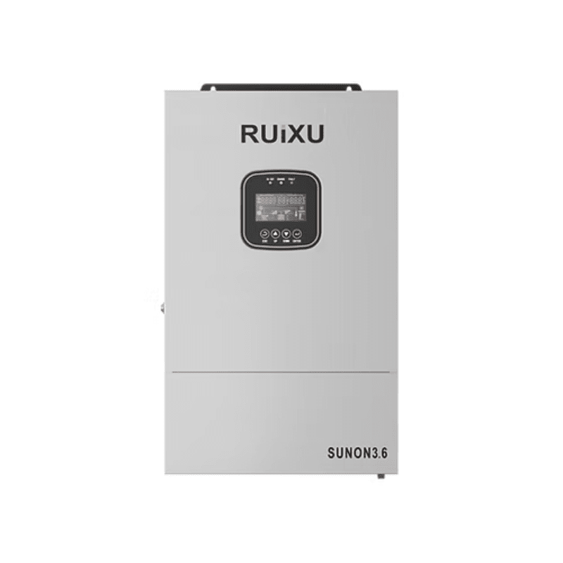 RUiXU SUNON3.6 Off-Grid Inverter | 3.6kW | 48V | Stackable to 21.6kW | UL1741 Certified | Hybrid Solar & Grid Charging | WiFi Monitoring - ShopSolar: Complete Solar Kits + Lifetime Customer Support