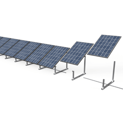 IntegraRack IR‑30 Ground Mount BallastRack Solar Module Rack | 1 Adjustable Leg | Universal Panel Fit | No Concrete Needed | Made in USA | UL 2703 | 30° Tilt - ShopSolar: Complete Solar Kits + Lifetime Customer Support