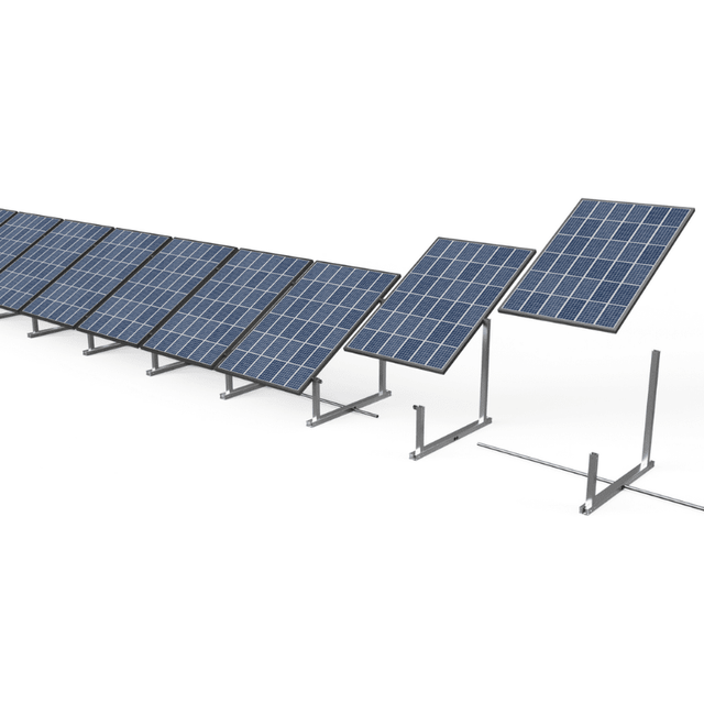 IntegraRack IR‑30 Ground Mount BallastRack Solar Module Rack | 1 Adjustable Leg | Universal Panel Fit | No Concrete Needed | Made in USA | UL 2703 | 30° Tilt - ShopSolar: Complete Solar Kits + Lifetime Customer Support