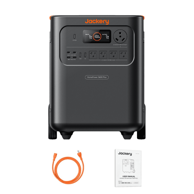 Jackery HomePower 3600 Plus | 3,600W / 3.58kWh Expandable Solar Generator | Up to 21.48kWh | 120/240V Output | Ultra-Portable CTB Design | 6000 Cycles | 2-Year Warranty - ShopSolar: Complete Solar Kits + Lifetime Customer Support
