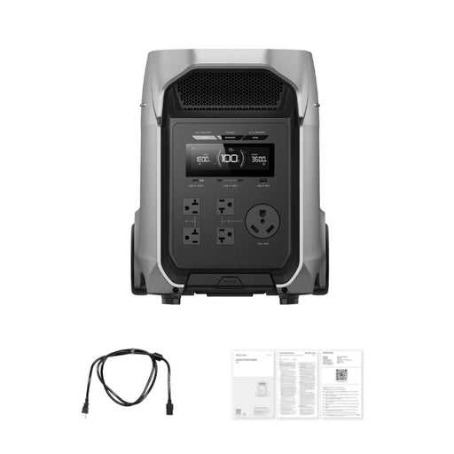 EcoFlow DELTA 3 Ultra Plus – 3,072Wh / 3,600W Portable Power Station + Smart Output Priority Tech | Expandable to 11kWh | 5-Year Warranty | Complete Solar Kit - ShopSolar: Complete Solar Kits + Lifetime Customer Support