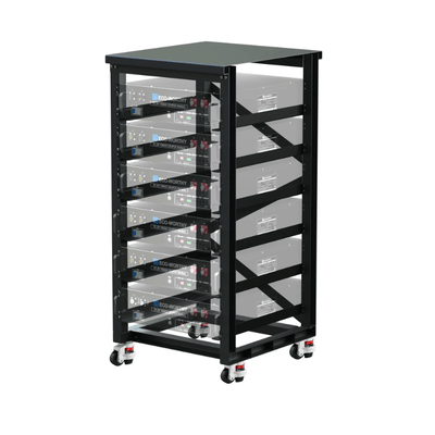 Eco-Worthy 6-Layer 19-Inch Rack for Server Rack Batteries | Holds Up to 6 x 3U Batteries | Heavy-Duty Steel | Easy Assembly - ShopSolar: Complete Solar Kits + Lifetime Customer Support
