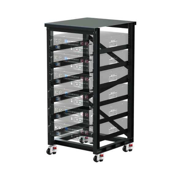 Eco-Worthy 6-Layer 19-Inch Battery Rack for 3U Batteries