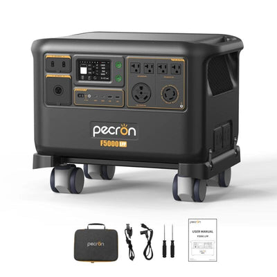 [PRE-ORDER] PECRON F5000 LFP Portable Power Station | 5120Wh | 7200W | Dual MPPT | 120V/240V Output | 5-Year Warranty